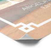 Landschappelijke Californische strand foto trouw m Poster (Hoek)