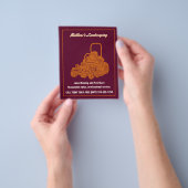 Landschappelijke grasmaaier klein flyer (Hand)