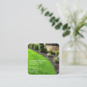 Landschappelijke landschapsarchitectuur vierkante visitekaartje (Staand voorkant)