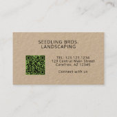 Landschappelijke landschapszorg QR-code Visitekaartje (Achterkant)