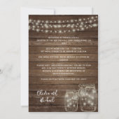 Landschappelijke Mason Jar Lichten Foto Collage Br Kaart (Achterkant)