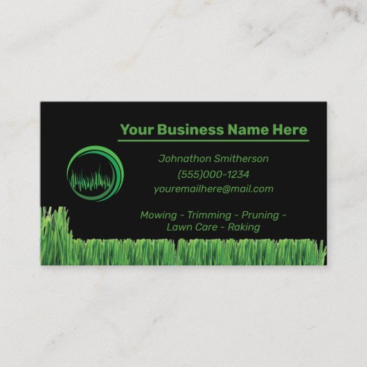 Landschappelijke onderhoudsbeurten visitekaartje (Voorkant)