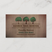 Landschappelijke ontwerparchitectuur voor hout visitekaartje (Voorkant)