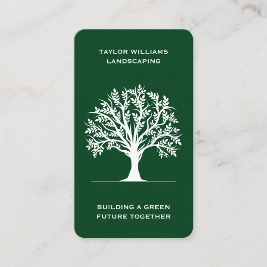 Landschappelijke planning van de Dienst van de Boo Visitekaartje (Voorkant)