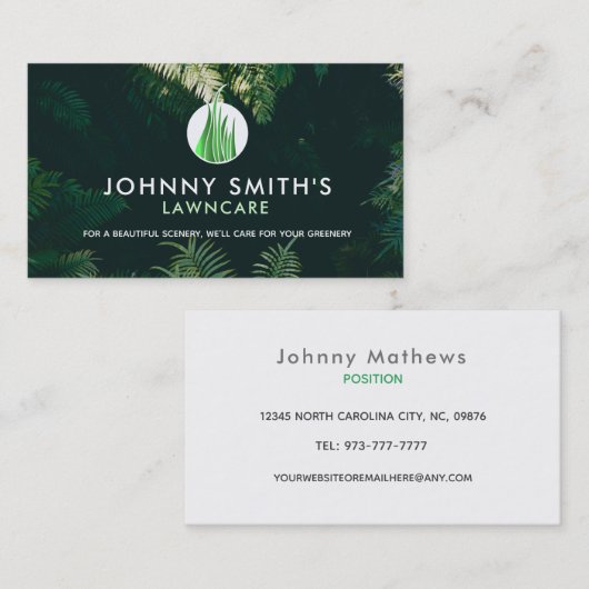 landschappelijke slogans Visitekaartjes (Voorkant / Achterkant)