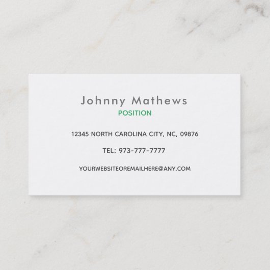 landschappelijke slogans Visitekaartjes (Achterkant)