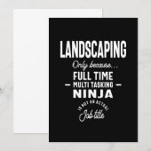 Landschappelijke taakomschrijving bedankkaart (Voorkant / Achterkant)