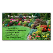 Landschappelijke tuinbouw magnetisch visitekaartje (Voorkant)