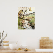 Landschappelijke Waterverf Poster (Keuken)