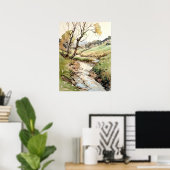 Landschappelijke Waterverf Poster (Thuiskantoor)