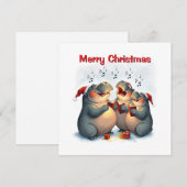 Landschappelijke Whimsical Schattige Mooie Nijlpaa Feestdagenkaart (Voorkant / Achterkant)