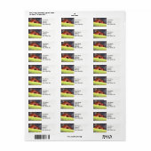 Landschappen boerderij met  zonder silo. etiket (Full Sheet)