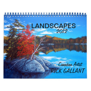 LANDSCHAPPEN CALENDAR door ARTIST RICK GALLANT Kalender