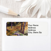 Landschappen en bossen in schilderachtig landen. etiket (Insitu)