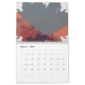 Landschappen en Natuur Waterverf  Artistiek Kalender (Feb 2026)