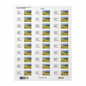 Landschappen en schilderachtig landwegen schuren. etiket (Full Sheet)