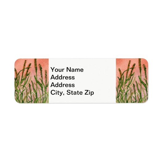 Landschappen en schilderachtig uitzichten op het p etiket (Voorkant)