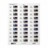 Landschappen en schilderachtig uitzichten sinaasap etiket (Full Sheet)