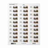 Landschappen en schilderachtig uitzichten, stekels etiket (Full Sheet)