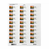 Landschappen en schilderachtig uitzichten zonnoppe etiket (Full Sheet)