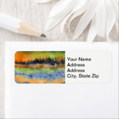 Landschappen en schilderachtig uitzichten zonnoppe etiket (Insitu)