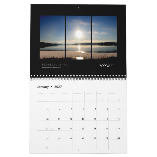 Landschappen en Zonsondergangen 2010 Kalender (Jan 2027)