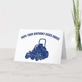 Landschappen Funny Lawn Mower Birthday Kaart