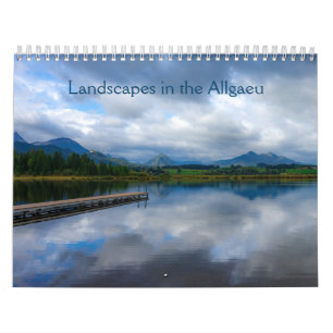 Landschappen in de Allgäu, Beieren, Duitsland Kalender