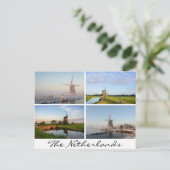 Landschappen met windmolens in Nederland Briefkaart (Staand voorkant)