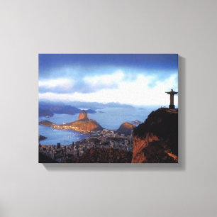Landschappen Natuur Brazilië Rio de Janeiro Canvas Afdruk