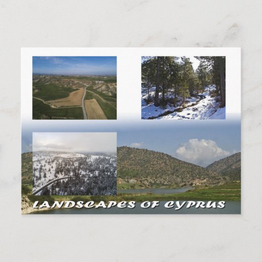 Landschappen op Cyprus Briefkaart (Voorkant)
