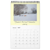 Landschappen Sneeuw en seizoensgebonden afbeelding Kalender (Jan 2027)