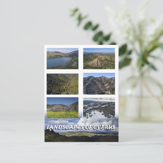 Landschappen van Cyprus Briefkaart (Staand voorkant)