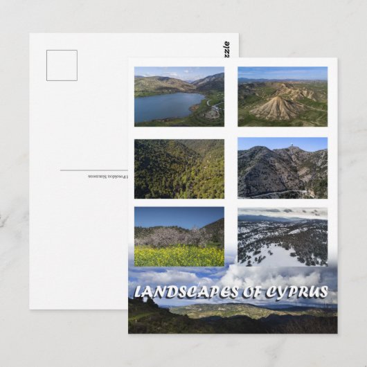 Landschappen van Cyprus Briefkaart (Voorkant / Achterkant)