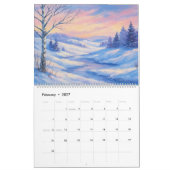 Landschappen van de seizoenen Sjabloon Kalender (Feb 2027)