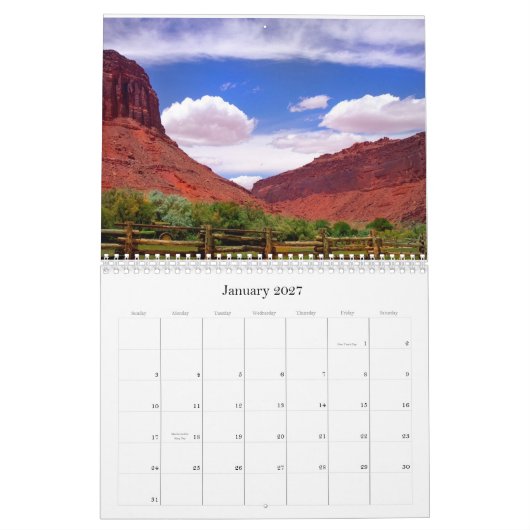Landschappen van de Wilde West 2013-kalender Kalender (Jan 2027)