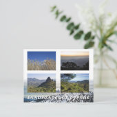 Landschappen van het briefkaart Cyprus (Staand voorkant)