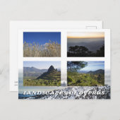 Landschappen van het briefkaart Cyprus (Voorkant / Achterkant)