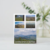 Landschappen van het briefkaart Cyprus (Staand voorkant)
