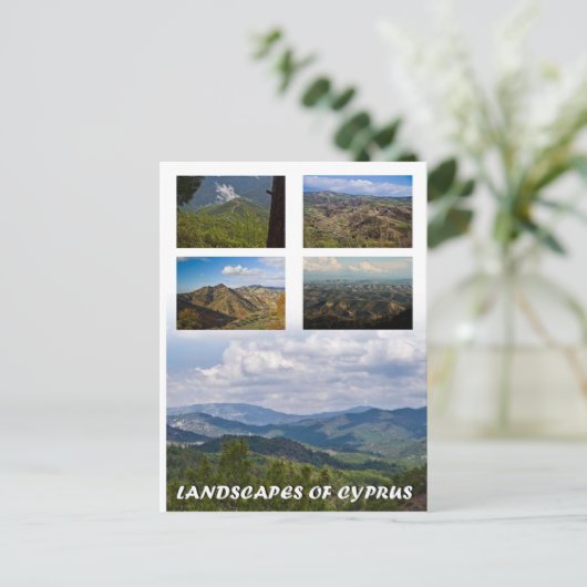 Landschappen van het briefkaart Cyprus (Staand voorkant)