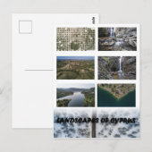 Landschappen van het briefkaart Cyprus (Voorkant / Achterkant)