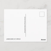 Landschappen van het briefkaart Cyprus (Achterkant)