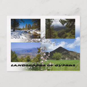 Landschappen van het briefkaart Cyprus