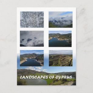 Landschappen van het briefkaart Cyprus