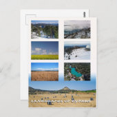 Landschappen van het briefkaart Cyprus (Voorkant / Achterkant)