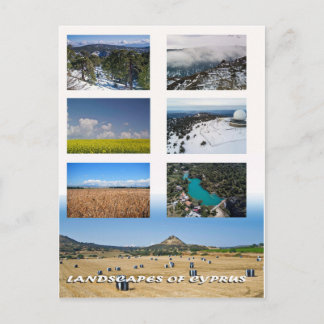 Landschappen van het briefkaart Cyprus