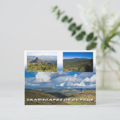 Landschappen van het briefkaart van cyprus (Staand voorkant)