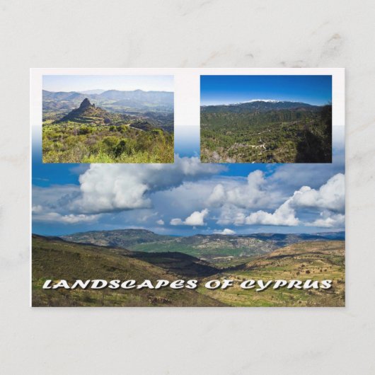 Landschappen van het briefkaart van cyprus (Voorkant)