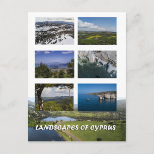 Landschappen van het briefkaart van cyprus