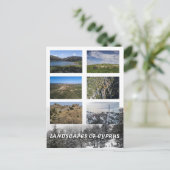 Landschappen van het briefkaart van cyprus (Staand voorkant)